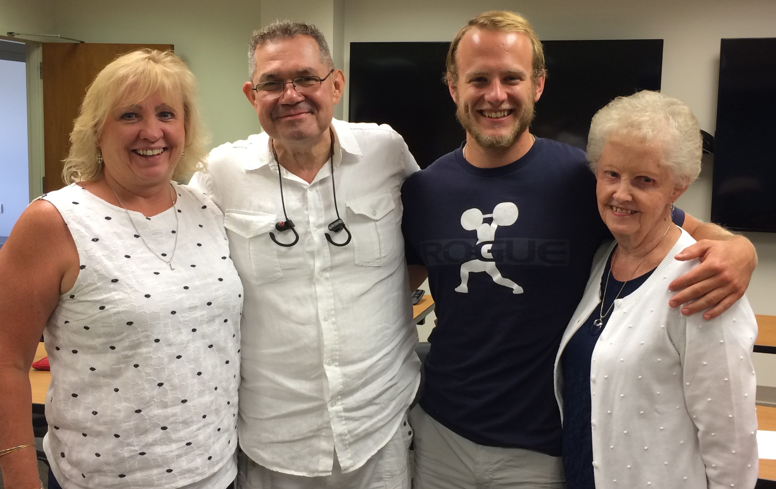 Melinda Dillon and her family meet Dave Soto.