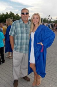 Don Whitelaw and with his daughter, Kaleigh.