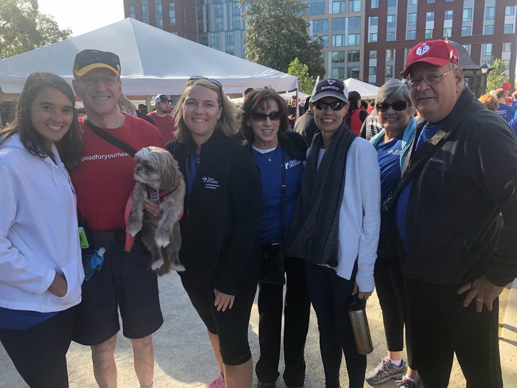 Denis & Gary at Heart Walk with Bon Secours Rehab Staff