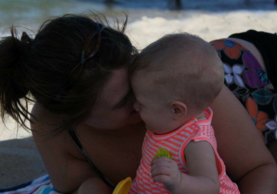 Stephanie with her daughter, Emilyn.